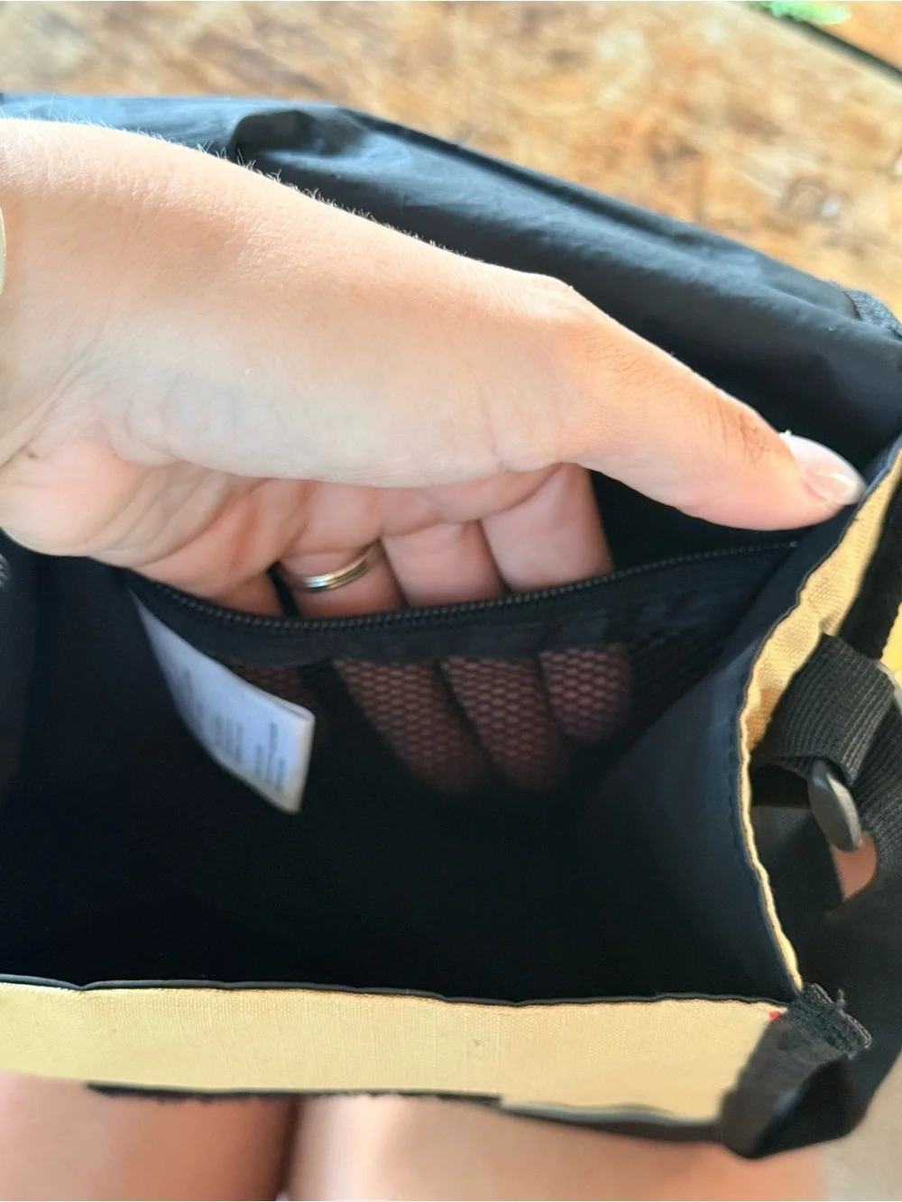 Timberland Tan and Black Crossbody Bag